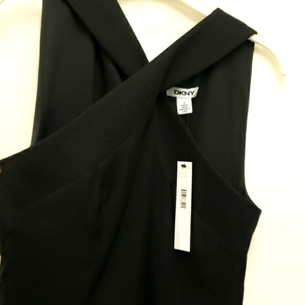 DKNY little black dress, size 8, nwt